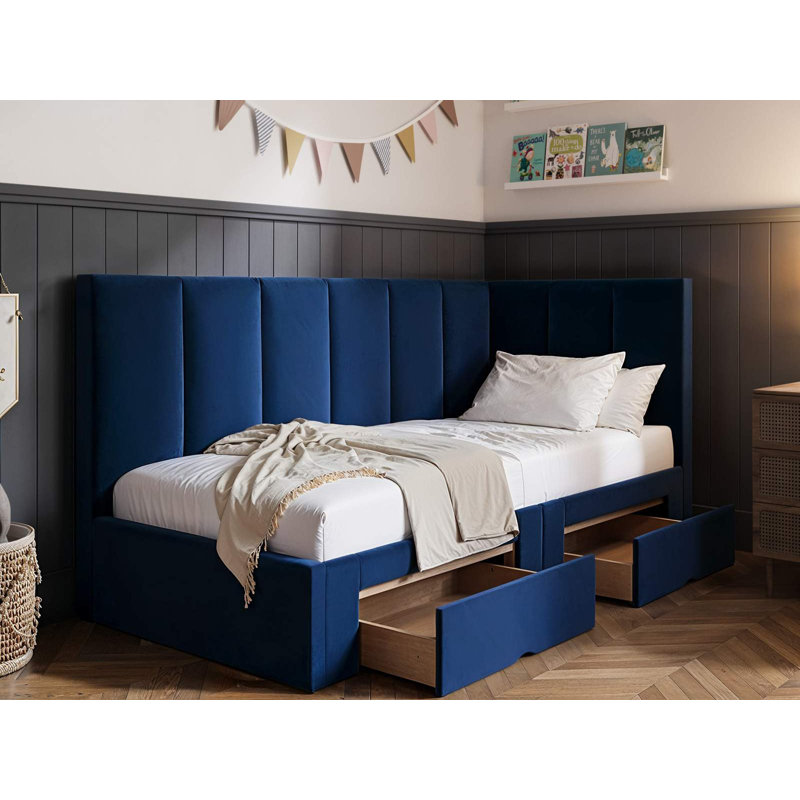 Upholstered Daybed, Navy