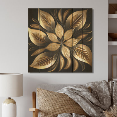 Longfellow " Golden Lily On Black III "