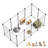 47.2" Small Pet Playpen with Transparent Panels