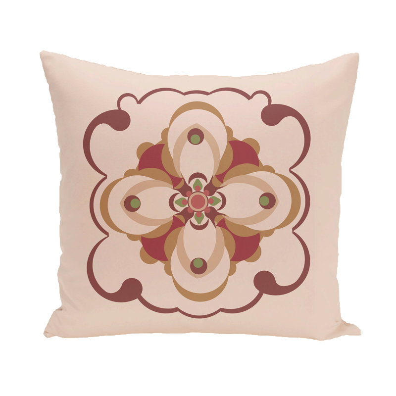 Housse et insert de coussin d'extérieur Kaleidoscope, 20 po x 20 po, Brique