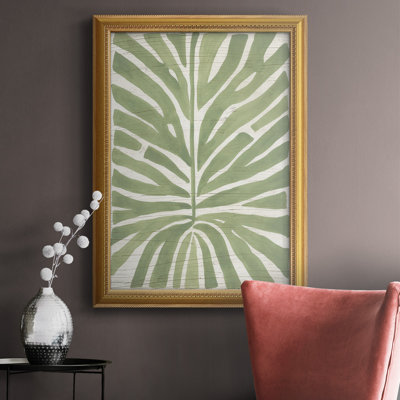 «Driftwood Palm Leaf III», toile encadrée de qualité supérieure - prête à être accrochée