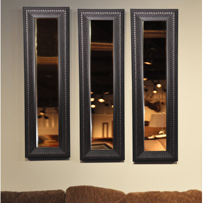 Derrell Solid Wood Flat Wall Mirror