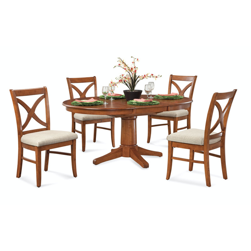 Hues Solid Wood Dining Table, Hazel