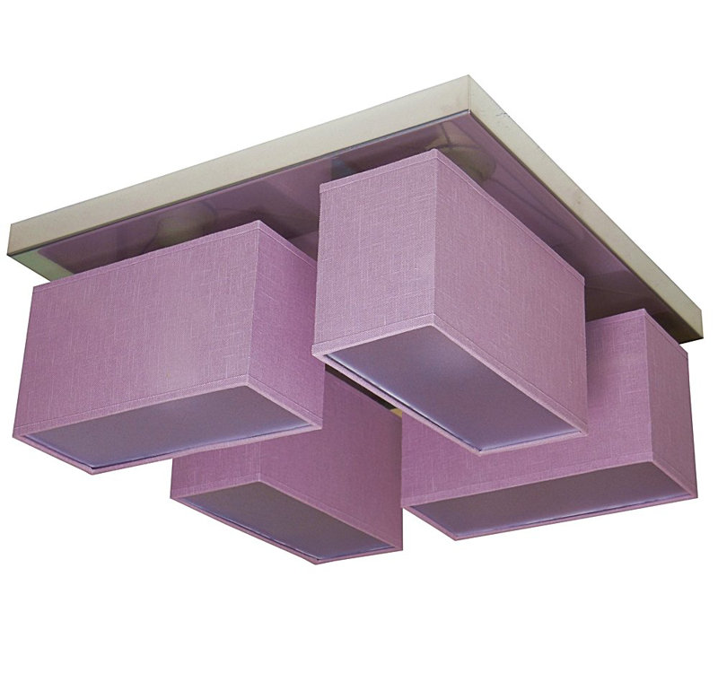 Passarelli Semi Flush Mount, Purple