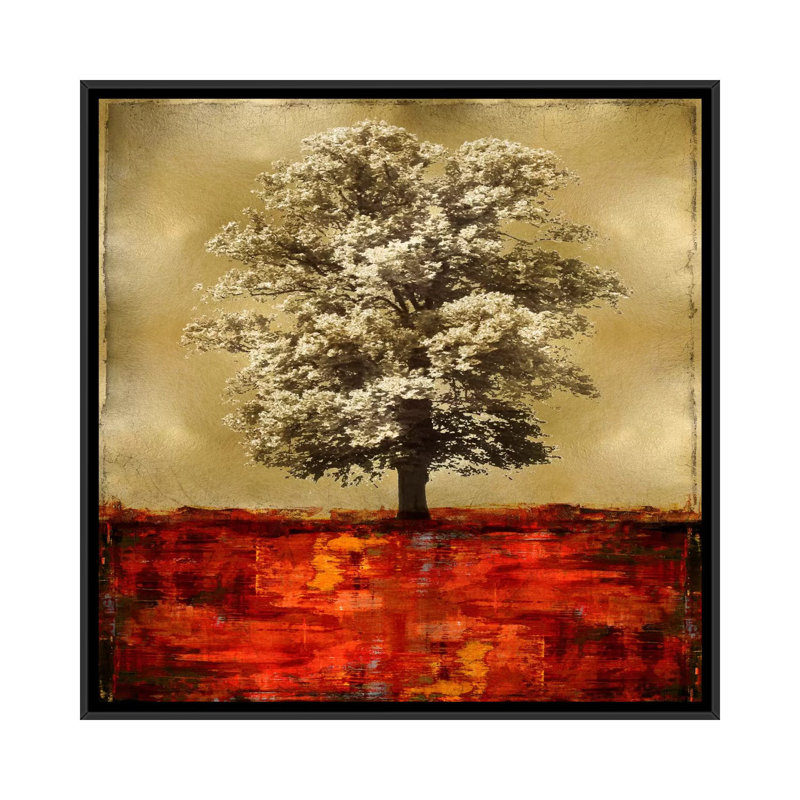 « stately », impression sur toile, H 37 po x l 37 po x P 1,5 po, Toile avec cadre noir, Pas de tapis
