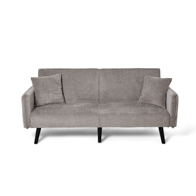 Shiflet 2 Seater Clic Clac Sofa Bed, Grey