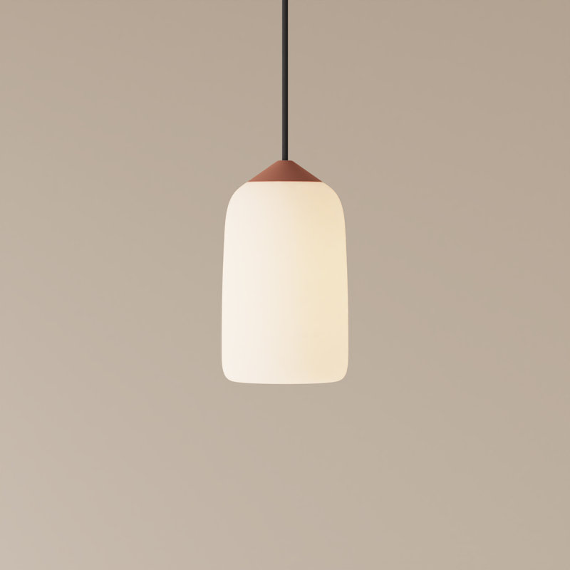 Goby Pendant Light, Black, 18" H x 9" W x 5.25" D, Blossompink