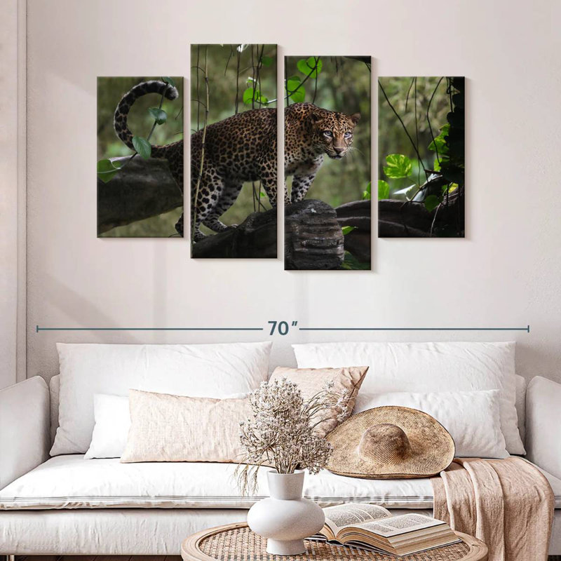 Brampt Indonesian Leopard, 32" H x 52" W