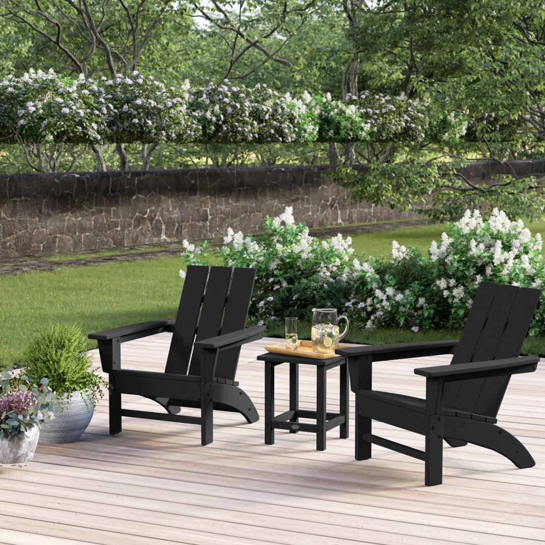 POLYWOOD x Sol 72 Jamarion 3-Piece Adirondack Set Sol 72 Outdoor™ 