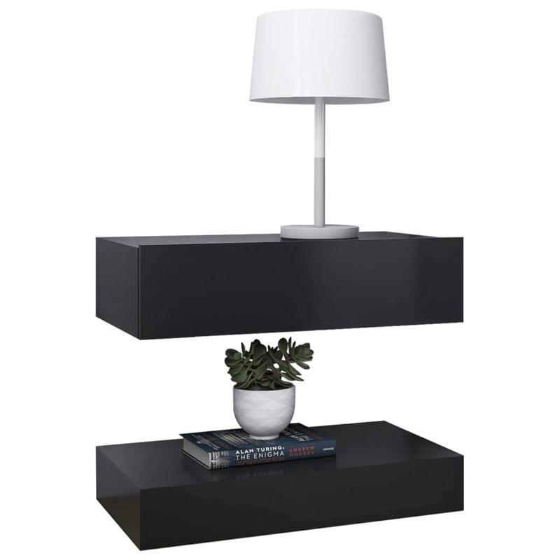 Nightstand, Gray, Individual