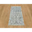 3'x5' Gardenia Ivory Silk and Wool Hand Knotted Tebraz Vase Design Rug G90232