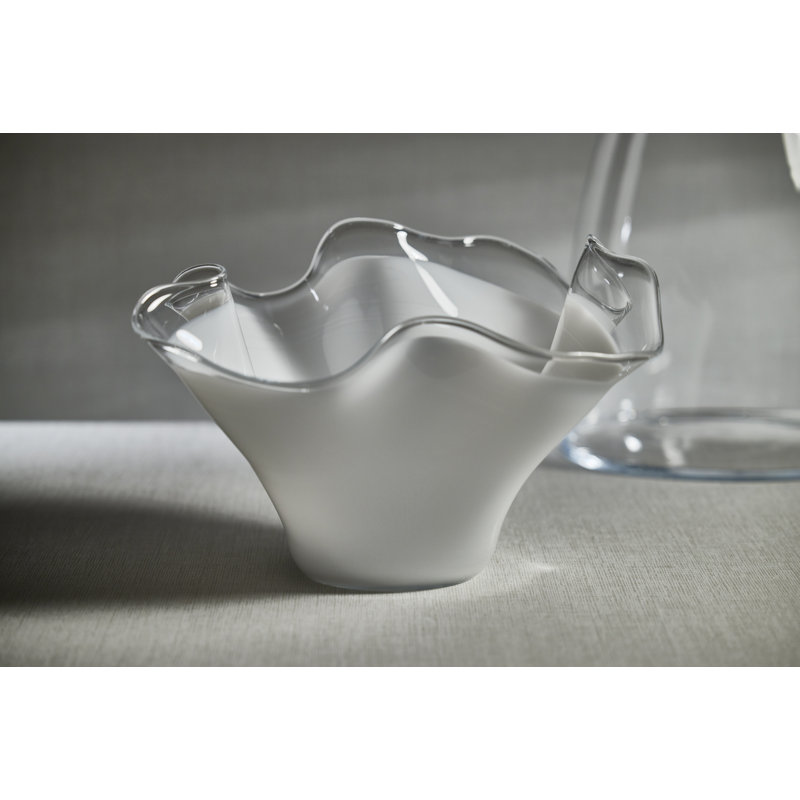 Bol décoratif abstrait en verre Vellerti