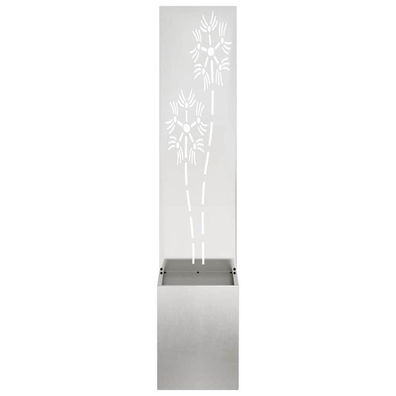 Planter Box, Sliver, 140cm H x 32cm W x 32cm D