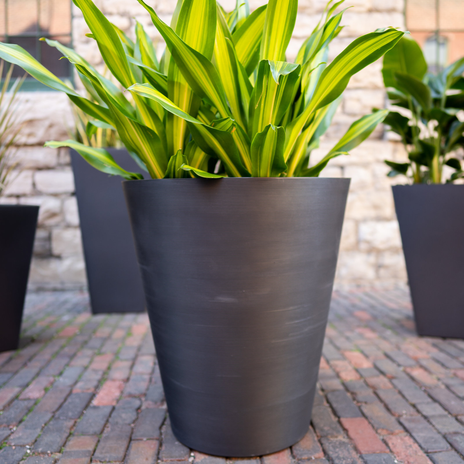 Pro Series 27" Pot Planter, Black