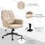 Aubryana Linen Executive Chair-605686334