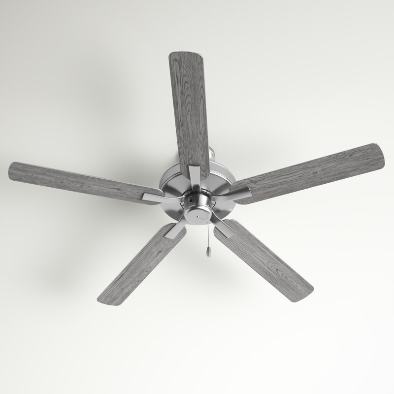 Brushed Nickel 52'' Ceiling Fan with Reversible Blades