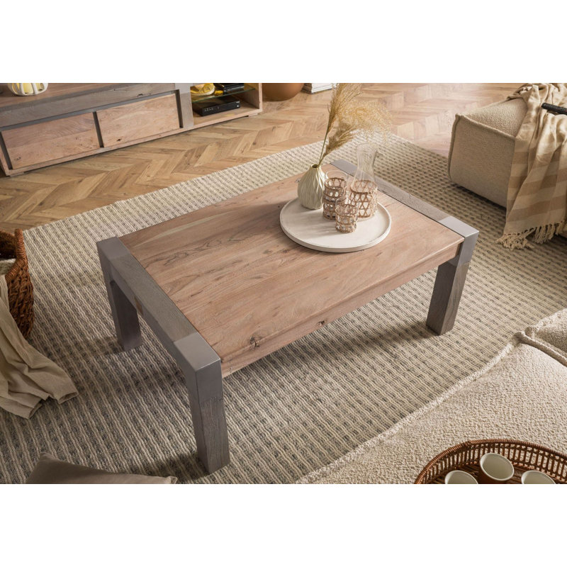 Amsterdam Solid Wood Coffee Table with Storage