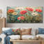 Fleurs de coquelicots roses et blanches Garden Party - coquelicots, salon d'art mural-1176173005-1212912493