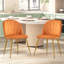 Chaise d'appoint empilable en velours-475249280