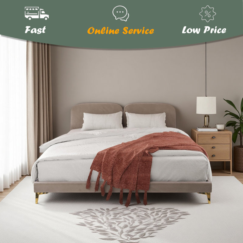 Lit tapissier, Taupe