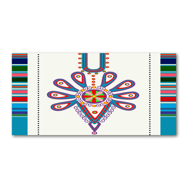 Polish Folk Pattern - Wrapped Canvas Print
