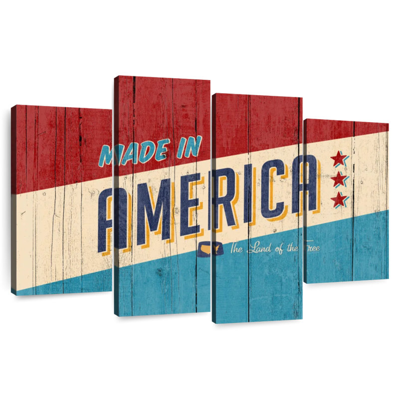 Lelar Made In America Typography, 54'' H x 84'' W