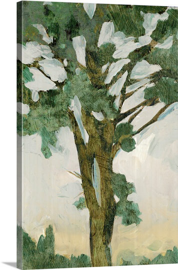 «Tree Line I» par PI Galerie, reproduction d'art, H 24 po x l 16 po x P 1,5 po, Toile