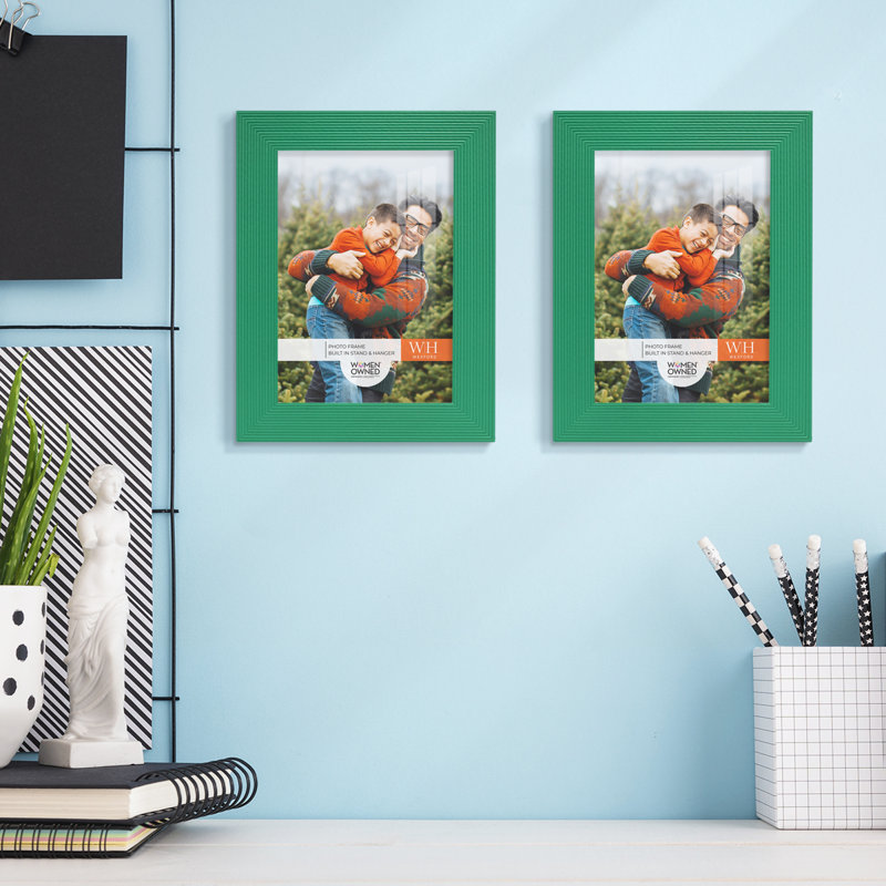 Green Wood Picture Frame - Set of 2