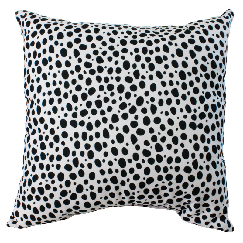 Emer Animal Print Reversible Throw Pillow, White