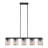 5 - Light Glass Kitchen Island Linear Pendant Dimmable Pendant