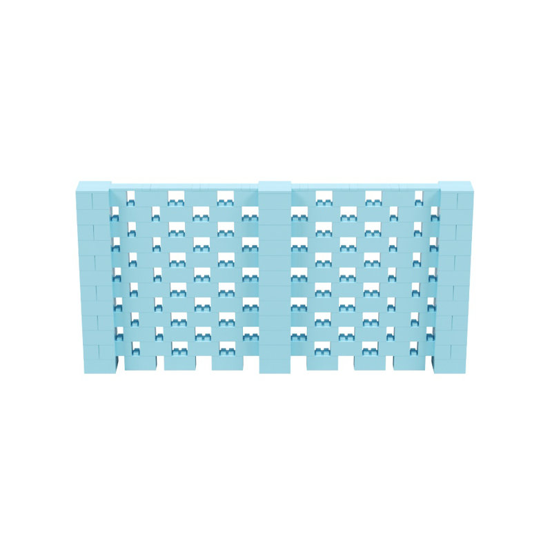 Ensemble mural Everblock, Bleu clair, H 72 po x l 144 po x P 12 po