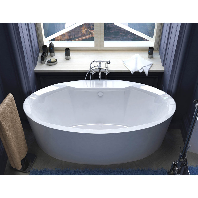 Salina 67.18'' x 33.43'' Soaking Bathtub
