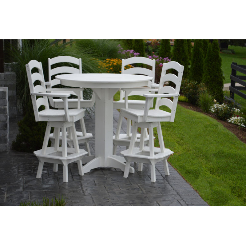 Ensemble repas 5 pièces Nettie, L 33 po x l 33 po, Blanc