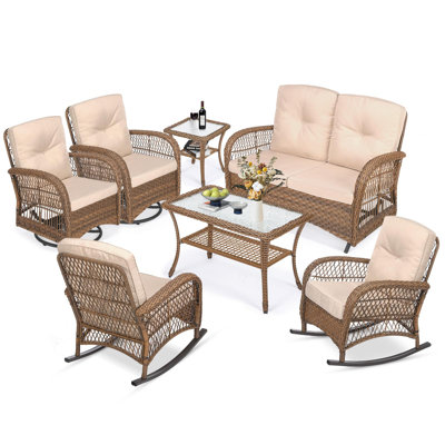 Mersin 6 - Person Outdoor Seating Group with Cushions