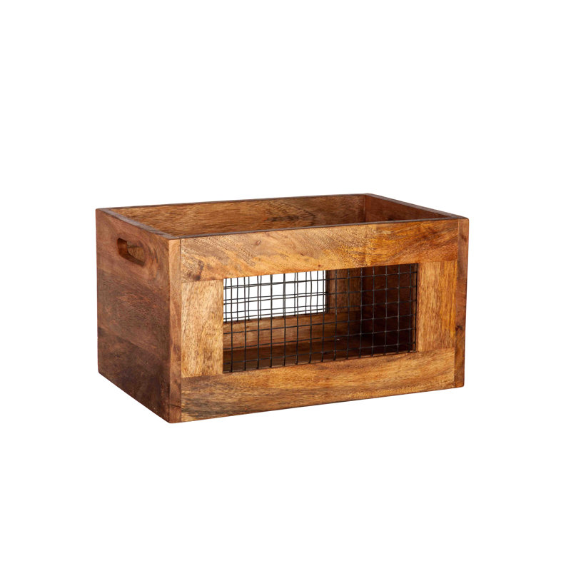 Ensemble de 2 tables gigognes en bois et métal manguier