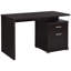 Table de bureau Modern Cappuccino - 2 tiroirs, espace de travail spacieux, organisation efficace, 2 espaces de travail spacieux