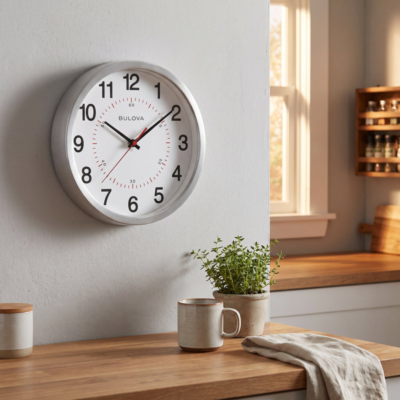 313E760EC96E4468BFD20404DB7C3337 Timer Spun Metal 10" Wall Clock
