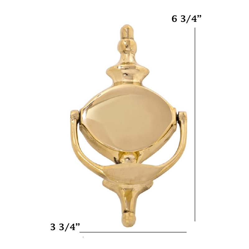 Brass Door Knocker, Polished Brass