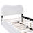 White Upholstered Full Bed With Trundle-1320683173-1320683175