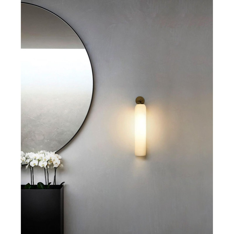 Lustre en jacqualine, H 12 po x l 6 po x P 6 po, Fumée, Or rose