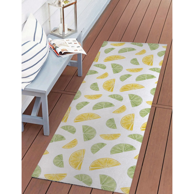 Summer Limes & Lemons Outdoor Rug