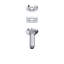 4" Ceiling Mount Shower Arm-53673626