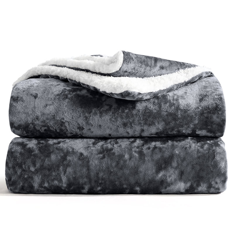 Episkopi Hand Woven Throw Blanket, Charcoal