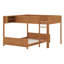 Lit superposé en bois double TG avec tablette de rangement intégrée-133763440