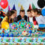 Mario Tableware, 101pcs Super Mario Party Decorations Tableware Set