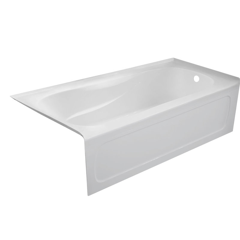 66'' x 32'' Soaking Acrylic Bathtub, Right