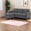 Modern Dark Grey Sectionals, Luxe Corduroy Fabric, Space-saving Design