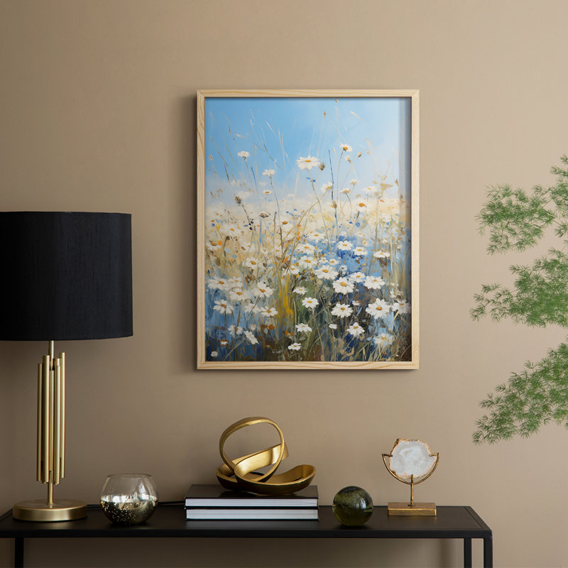 FLORAL Series XIX, reproduction encadrée - bois massif, H 15 po x l 12 po