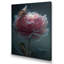 Fleur rose avec papillons en fleurs - impression-960503413-960503304