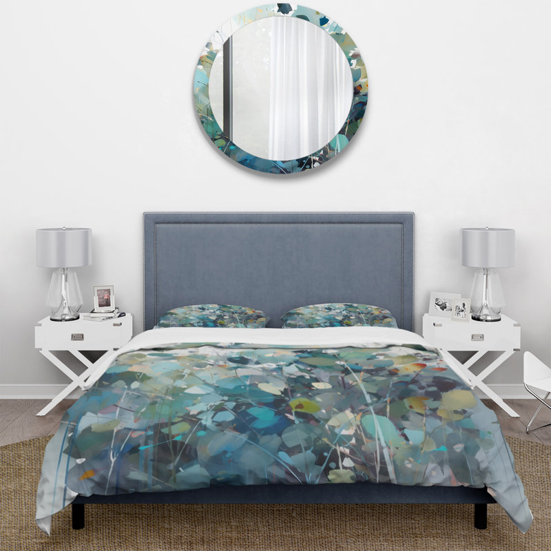Ensemble de housse de couette en microfibre / polyester Green Leaf Foliage III Bedding
